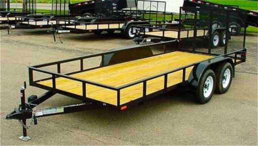 2024 American manufacturing operations 6.4 x 16 a.m.o. tandem landscape trailer – 2 axle brake xw