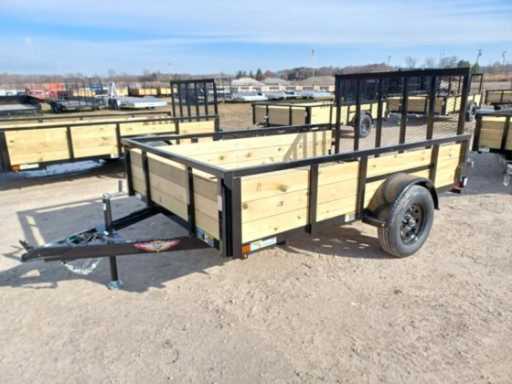 2023 AMP 76×10 wood side utility trailer 3k idler