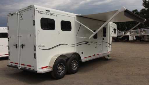2024 Trails West classic 8x13 living quarters 2 horse trailer