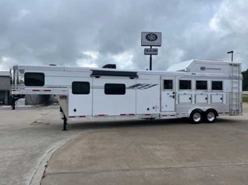 2023 smc 4 horse gooseneck trailer with 14\' living quarters